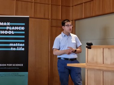 Chris Chung from the Croucher Foundation giving a lecture.