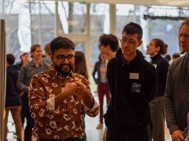 Matter to Life PhD Candidates engaged in conversation