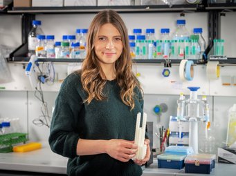 Viktorija Glembockyte leads the Research Group “Single Molecule Sensing” at the Max Planck Institute for Medical Research in Heidelberg Portrait of Viktorija Glembockyte