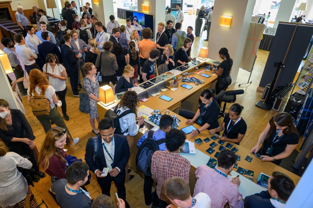 Participants of the Max Plancks Schools at the reception in the Harnack Haus Berlin